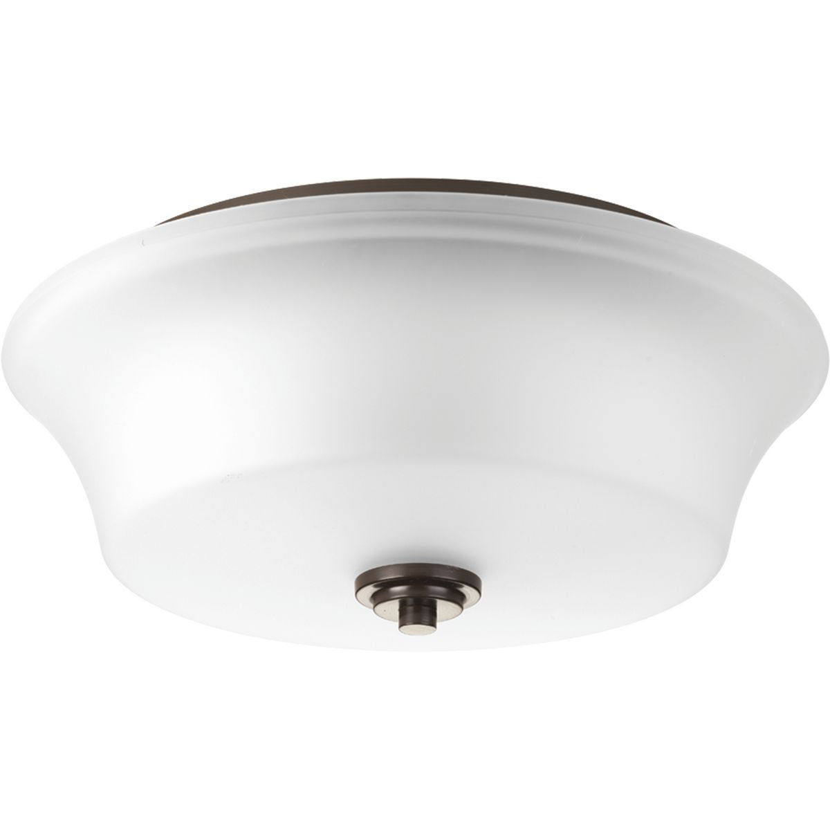 PROGRESS LIGHTING P3633-20 Antique Bronze Cascadia Collection Two-Light 14" Flush Mount