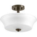 PROGRESS LIGHTING P3644-20 Antique Bronze Cascadia Collection Two-Light 14" Convertible