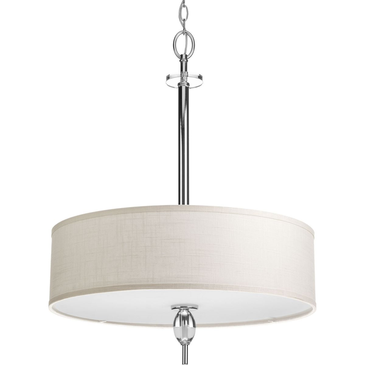 PROGRESS LIGHTING P3680-15 Polished Chrome Status Collection Four-Light Inverted Pendant