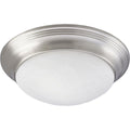 PROGRESS LIGHTING P3688-09 Brushed Nickel One-Light Alabaster Glass 11-1/2" Close-to-Ceiling