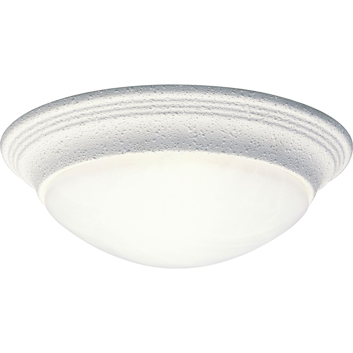 PROGRESS LIGHTING P3688-30 White One-Light Alabaster Glass 11-1/2" Close-to-Ceiling