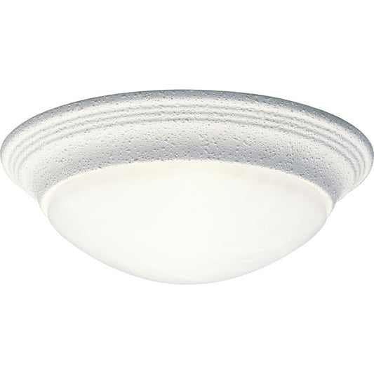 PROGRESS LIGHTING P3688-30 White One-Light Alabaster Glass 11-1/2" Close-to-Ceiling