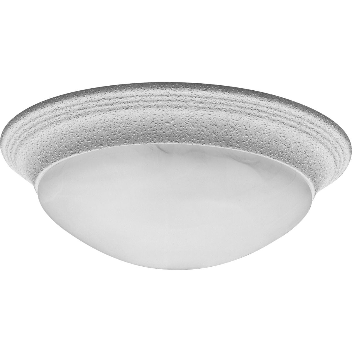 PROGRESS LIGHTING P3689-30 White Two-Light Alabaster Glass 14" Close-to-Ceiling