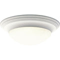 PROGRESS LIGHTING P3697-30 White Three-Light Alabaster Glass 16-5/8" Close-to-Ceiling