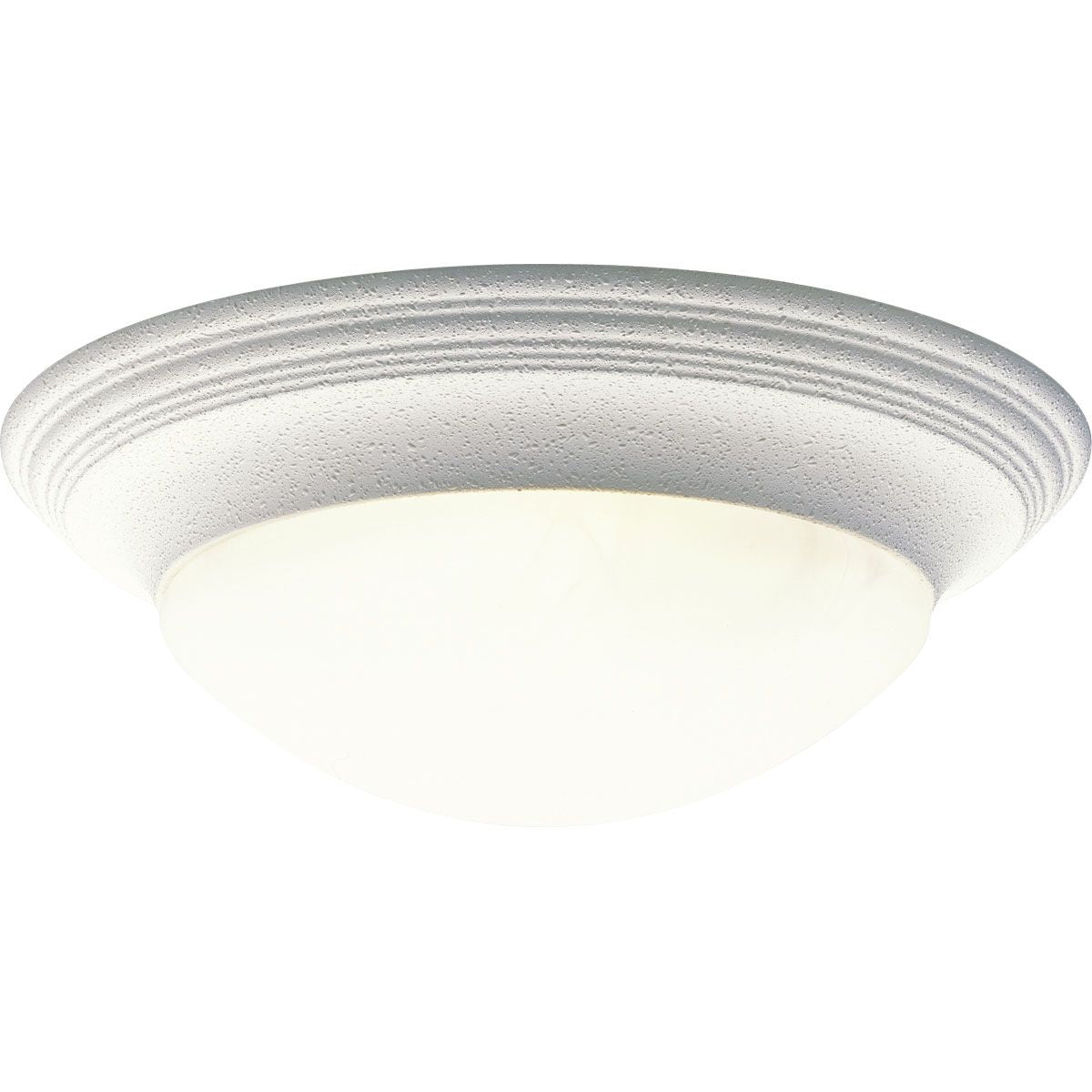 PROGRESS LIGHTING P3697-30 White Three-Light Alabaster Glass 16-5/8" Close-to-Ceiling