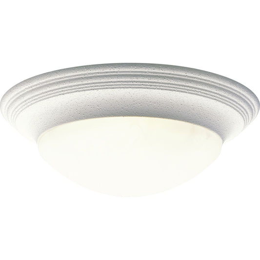 PROGRESS LIGHTING P3697-30 White Three-Light Alabaster Glass 16-5/8" Close-to-Ceiling