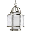 PROGRESS LIGHTING P3701-09 Brushed Nickel Bay Court Collection One-Light Foyer Pendant