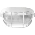 PROGRESS LIGHTING P3706-30 White One-Light Bulkhead 6-3/8" Flush Mount