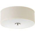 PROGRESS LIGHTING P3713-09 Brushed Nickel Inspire Collection Two-Light 13" Flush Mount