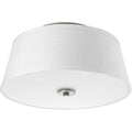 PROGRESS LIGHTING P3739-09 Brushed Nickel Arden Collection Two-Light 14" Flush Mount