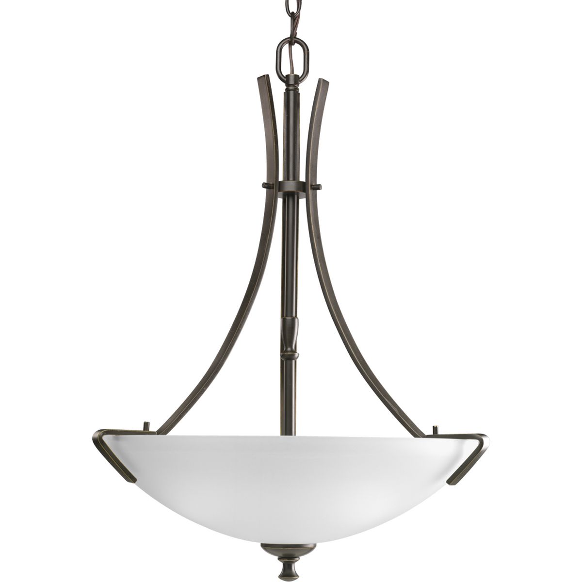 PROGRESS LIGHTING P3757-20 Antique Bronze Wisten Collection Three-Light Foyer Pendant