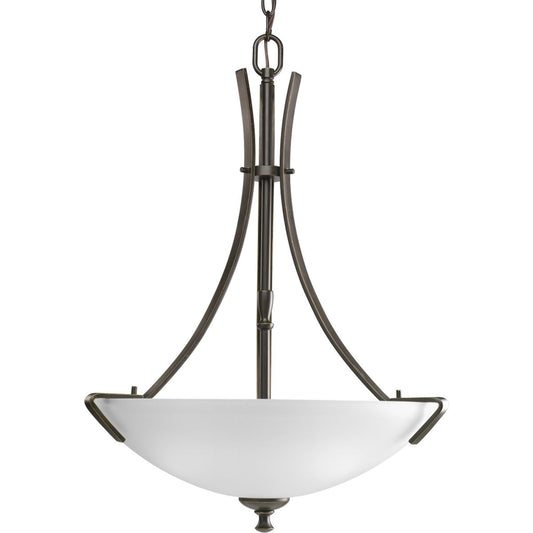 PROGRESS LIGHTING P3757-20 Antique Bronze Wisten Collection Three-Light Foyer Pendant