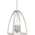 PROGRESS LIGHTING P3786-09 Brushed Nickel Tally Collection Four-Light Foyer Pendant