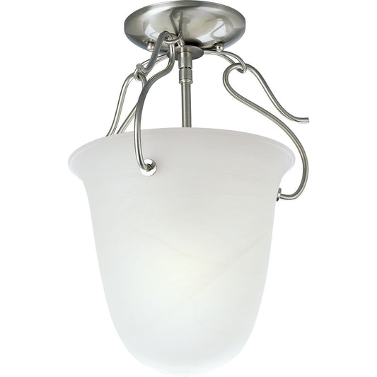 PROGRESS LIGHTING P3788-09 Brushed Nickel Bedford Collection One-Light Foyer Pendant