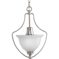 PROGRESS LIGHTING P3792-09 Brushed Nickel Madison Collection One-Light Foyer Pendant