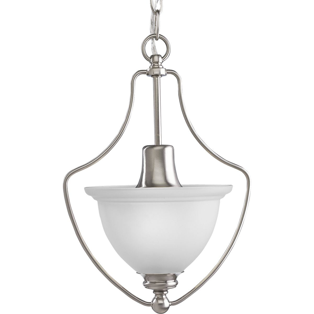 PROGRESS LIGHTING P3792-09 Brushed Nickel Madison Collection One-Light Foyer Pendant