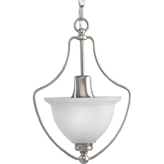 PROGRESS LIGHTING P3792-09 Brushed Nickel Madison Collection One-Light Foyer Pendant