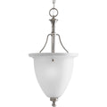 PROGRESS LIGHTING P3793-09 Brushed Nickel Madison Collection One-Light Inverted Pendant