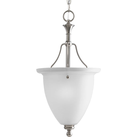 PROGRESS LIGHTING P3793-09 Brushed Nickel Madison Collection One-Light Inverted Pendant
