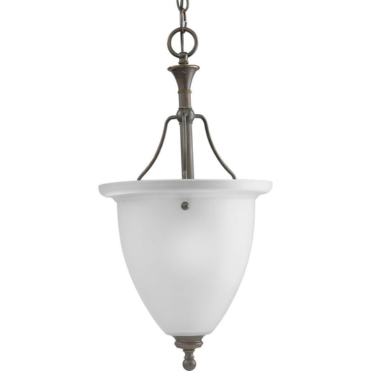 PROGRESS LIGHTING P3793-20 Antique Bronze Madison Collection One-Light Inverted Pendant