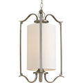 PROGRESS LIGHTING P3799-09 Brushed Nickel Inspire Collection One-Light Large Foyer Pendant