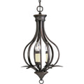 PROGRESS LIGHTING P3807-20 Antique Bronze Trinity Collection Three-Light Foyer Pendant