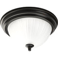 PROGRESS LIGHTING P3816-20 Antique Bronze One-Light Melon 11-3/8" Close-to-Ceiling