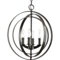 PROGRESS LIGHTING P3827-20 Antique Bronze Equinox Collection Four-Light Foyer Pendant