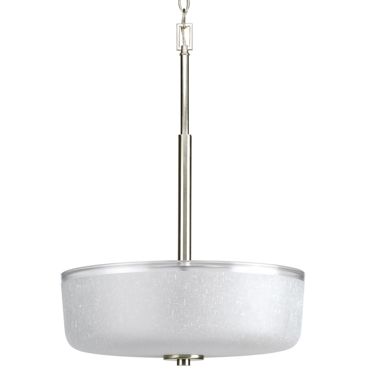 PROGRESS LIGHTING P3846-09 Brushed Nickel Alexa Collection Three-Light Foyer Pendant
