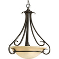 PROGRESS LIGHTING P3847-77 Forged Bronze Torino Collection Three-Light Foyer Pendant