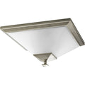 PROGRESS LIGHTING P3852-09 Brushed Nickel Clifton Heights Collection Brushed Nickel Two-Light 15" Flush Mount