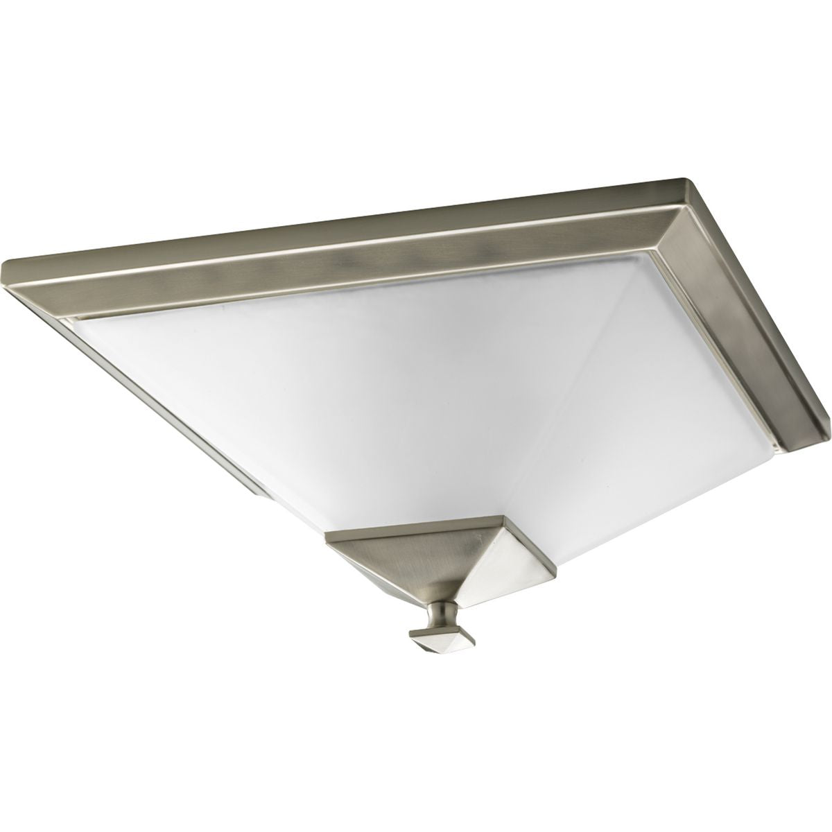 PROGRESS LIGHTING P3852-09 Brushed Nickel Clifton Heights Collection Brushed Nickel Two-Light 15" Flush Mount