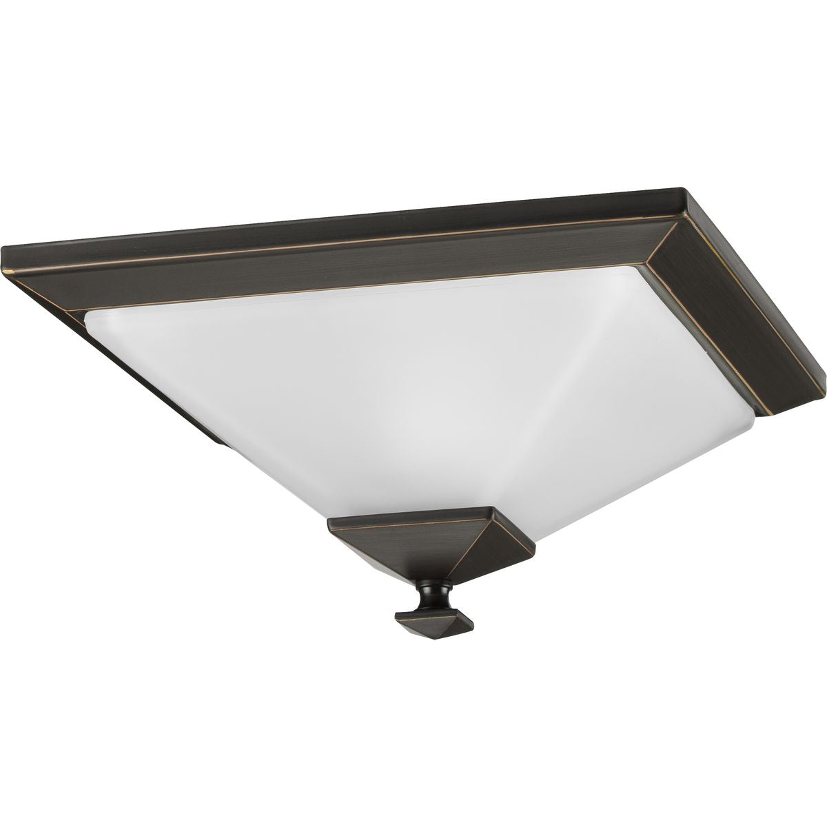 PROGRESS LIGHTING P3854-20 Antique Bronze Clifton Heights Collection Antique Bronze One-Light 12-1/2" Flush Mount