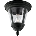 PROGRESS LIGHTING P3883-31 Textured Black Westport Collection One-Light 9-1/8" Flush Mount