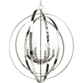 PROGRESS LIGHTING P3889-104 Polished Nickel Equinox Collection Six-Light Pendant