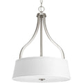 PROGRESS LIGHTING P3905-09 Brushed Nickel Arden Collection Three-Light Inverted Pendant