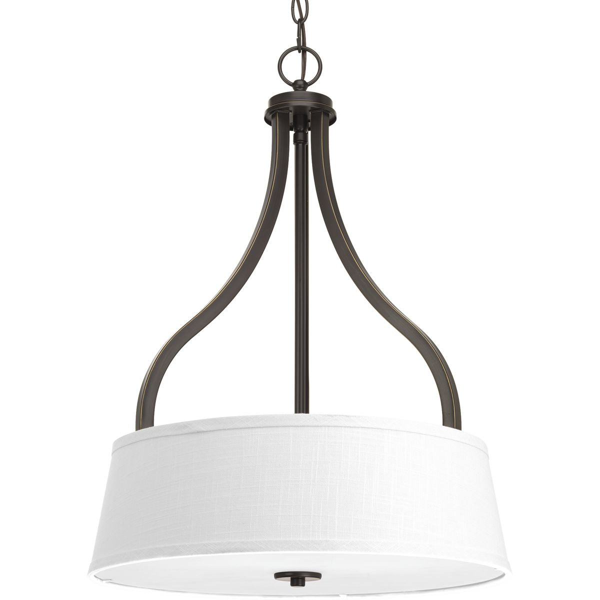 PROGRESS LIGHTING P3905-20 Antique Bronze Arden Collection Three-Light Inverted Pendant