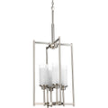 PROGRESS LIGHTING P3977-09 Brushed Nickel Alexa Collection Four-Light Foyer Pendant