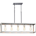 PROGRESS LIGHTING P400145-135 Stainless Steel Union Square Collection Five-Light Stainless Steel Coastal Chandelier Light