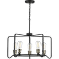 PROGRESS LIGHTING P400153-071 Gilded Iron Foster Collection Five-Light Gilded Iron Farmhouse Chandelier Light