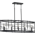 PROGRESS LIGHTING P400215-031 Textured Black Torres Collection Five-Light Textured Black Modern Chandelier Light