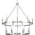 PROGRESS LIGHTING P400315-009 Brushed Nickel Gilliam Collection Fifteen-Light Brushed Nickel New Traditional Chandelier