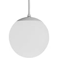 PROGRESS LIGHTING P4401-29 White Opal Globes Collection One-Light White Glass Modern Pendant Light