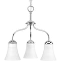 PROGRESS LIGHTING P4762-15 Polished Chrome Classic Collection Three-Light Chandelier
