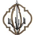 PROGRESS LIGHTING P4767-71 Gilded Iron Spicewood Collection Six-Light Gilded Iron Farmhouse Chandelier Light
