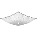 PROGRESS LIGHTING P4962-30 White 12" Decorative Square Glass Two-Light Close-to-Ceiling