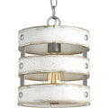 PROGRESS LIGHTING P500022-141 Galvanized Finish Gulliver Collection One-Light Galvanized Finish Coastal Pendant Light