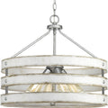 PROGRESS LIGHTING P500023-141 Galvanized Finish Gulliver Collection Four-Light Galvanized Finish Coastal Pendant Light