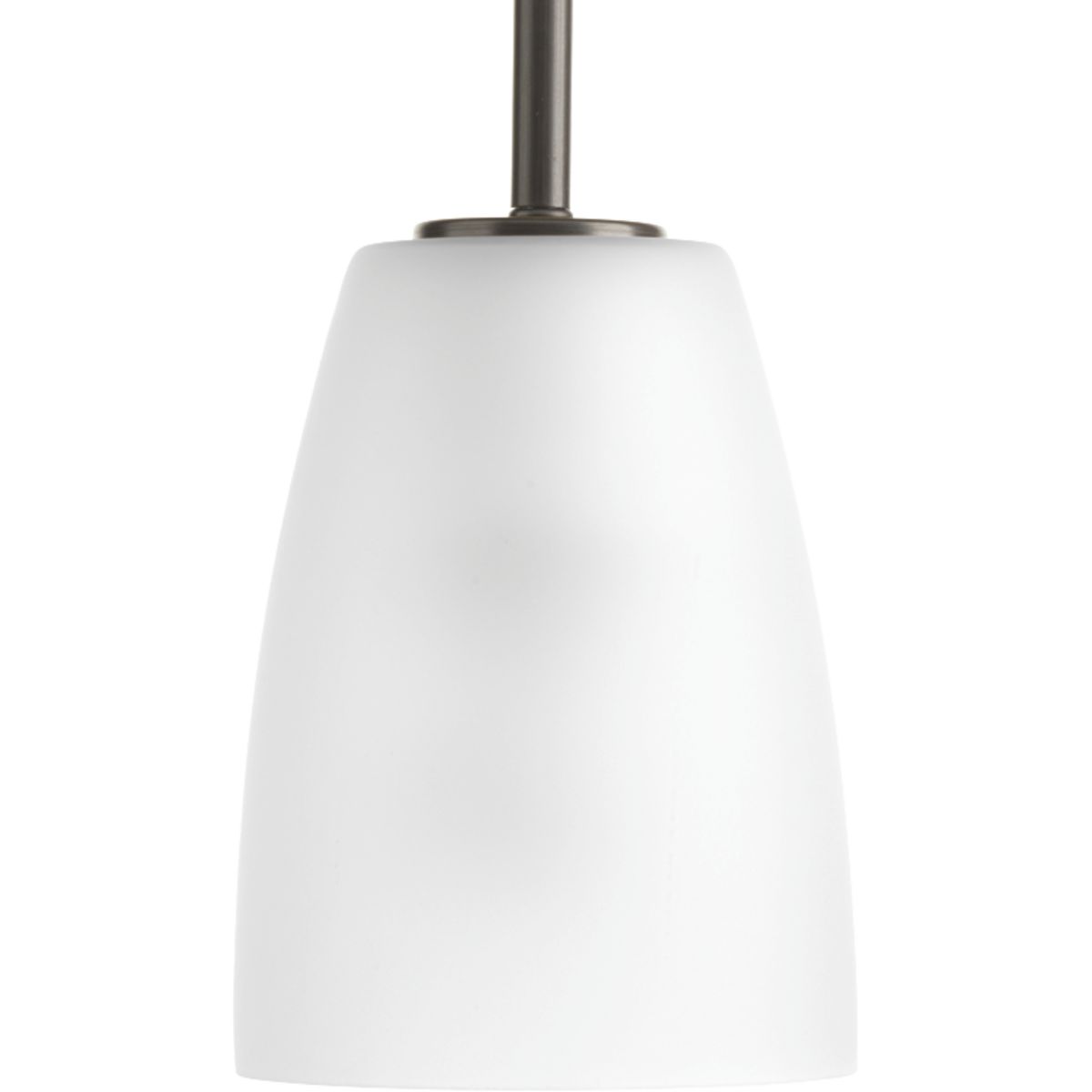 PROGRESS LIGHTING P500029-020 Antique Bronze Leap Collection One-Light Antique Bronze Etched Glass Modern Pendant Light