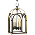 PROGRESS LIGHTING P500038-020 Antique Bronze Westfall Collection Four-light Small Foyer Pendant